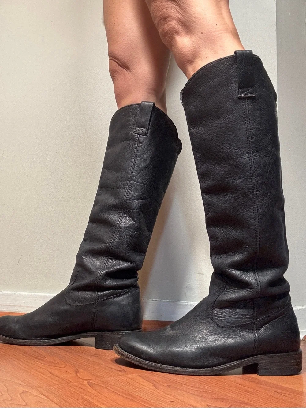 Dolce Vita Black Over-the-Knee Leather Boots